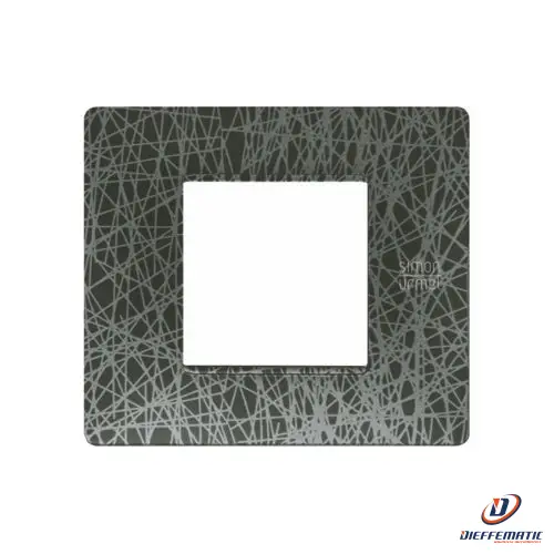 Urmet Placca 2 Moduli, Flexa, Tecnopolimero, Net 11802.Nt Installazione Civile