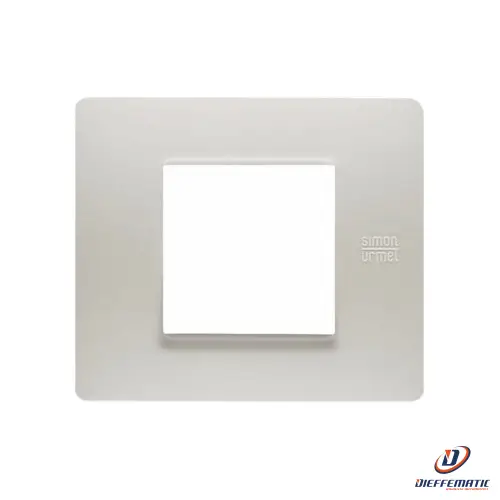 Urmet Placca 2 Moduli, Flexa, Tecnopolimero, Polvere 11802.Pv Originale Garanzia