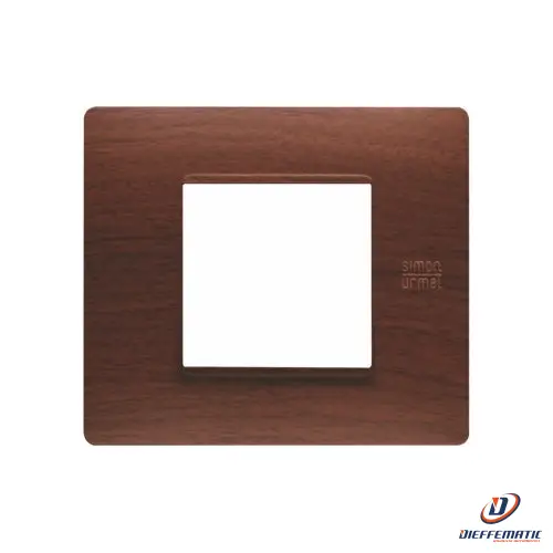 Urmet Placca 2 Moduli, Flexa, Tecnopolimero, Rovere 11802.Rv Originale Garanzia