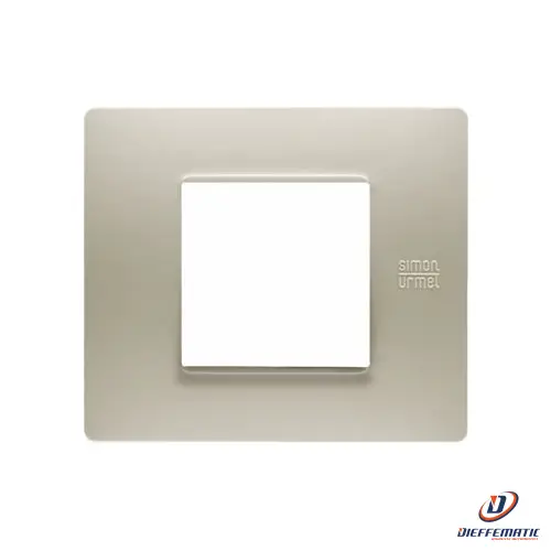 Urmet Placca 2 Moduli, Flexa, Tecnopolimero, Sabbia 11802.Sb Originale Garanzia