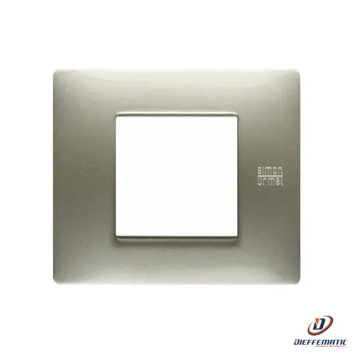 Urmet Placca 2 Moduli, Flexa, Tecnopolimero, Titanio 11802.Tt Originale Garanzia
