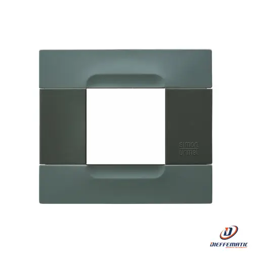 Urmet Placca 2 Moduli KĂ dra Antracite Tecnopolimero Grigio Berlino 10802.07