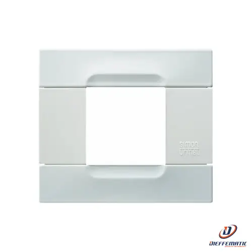 Urmet Placca 2 Moduli, KĂ dra, Serie Bianca, Metallo, Bianco Vega 10902.B.50