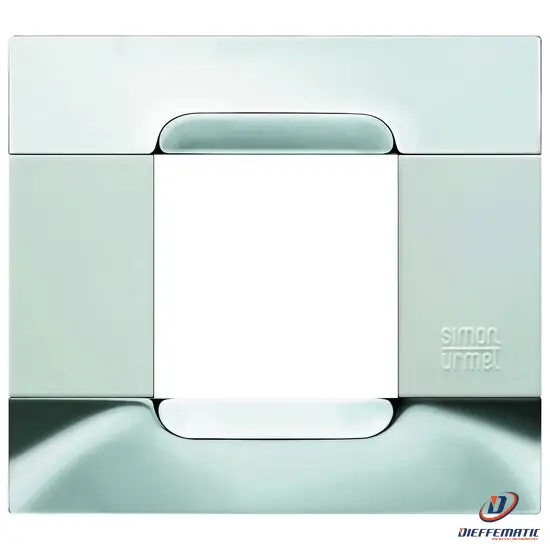 Urmet Placca 2 Moduli, Kàdra, Serie Bianca, Metallo, Nickel 10902.B.90 Originale