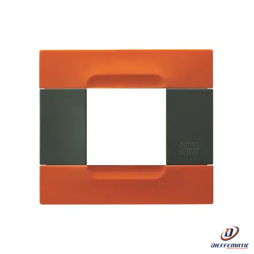 Urmet Placca 2 Moduli, KĆ dra, Tecnopolimero, Arancio San Francisco 10802.30