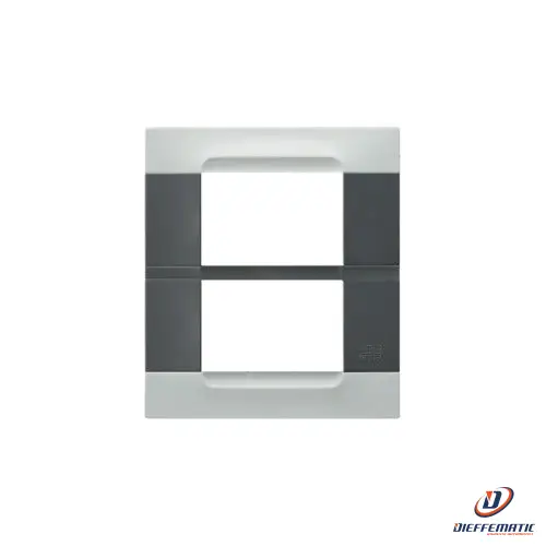 Urmet Placca 3+3 Moduli Kàdra Antracite Tecnopolimero Bianco Helsinki 10823.01