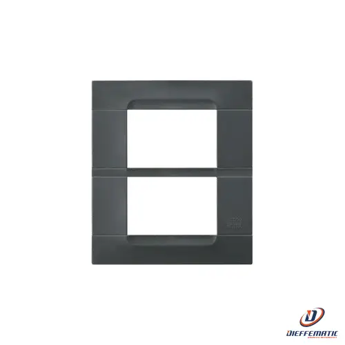 Urmet Placca 3+3 Moduli, KĂ dra Monochrome, Tecnopolimero, Nero Auckland 10823.04