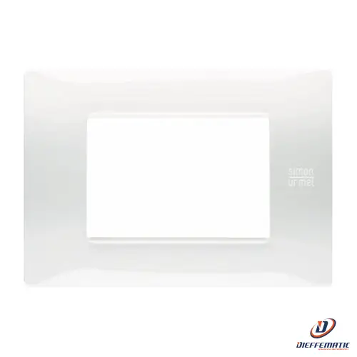 Urmet Placca 3 Moduli, Flexa, Tecnopolimero, Bianco Ghiaccio 11803.Bg Originale