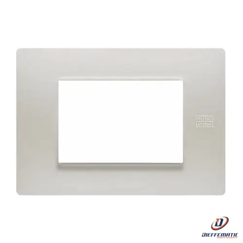 Urmet Placca 3 Moduli, Flexa, Tecnopolimero, Polvere 11803.Pv Originale Garanzia