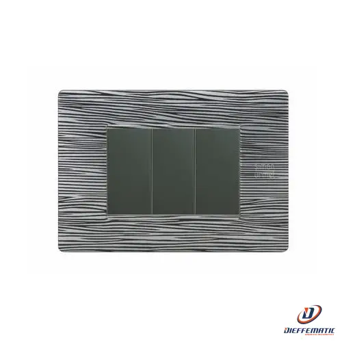 Urmet Placca 3 Moduli, Flexa, Tecnopolimero, Scratched 11803.Sc Originale Nuovo