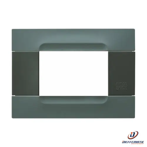 Urmet Placca 3 Moduli Kàdra Antracite Tecnopolimero Grigio Berlino 10803.07
