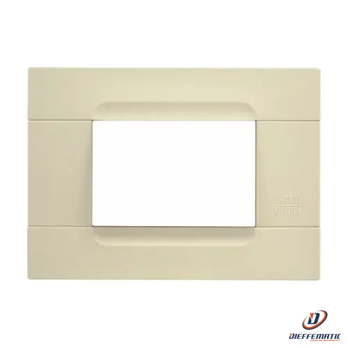 Urmet Placca 3 Moduli, Kàdra, Serie Antracite, Tecnopolimero, Avorio 10803.Av