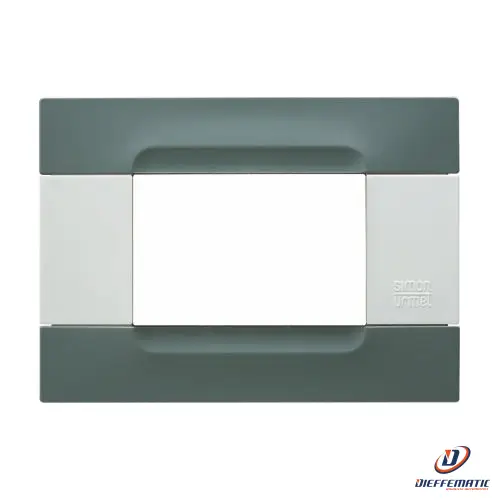 Urmet Placca 3 Moduli KĂ dra Serie Bianca Tecnopolimero Grigio Berlino 10803.B.07