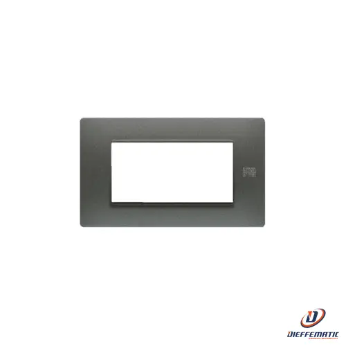 Urmet Placca 4 Moduli, Flexa, Tecnopolimero, Grafite 11804.Gf Originale Garanzia