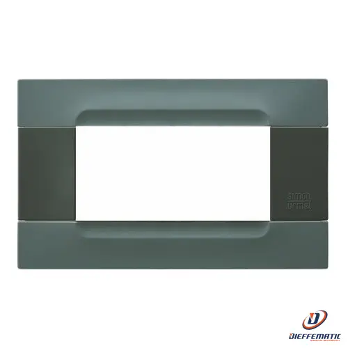 Urmet Placca 4 Moduli Kàdra Antracite Tecnopolimero Grigio Berlino 10804.07