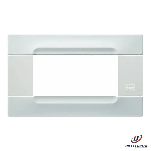 Urmet Placca 4 Moduli, Kàdra, Serie Bianca, Metallo, Bianco Vega 10904.B.50