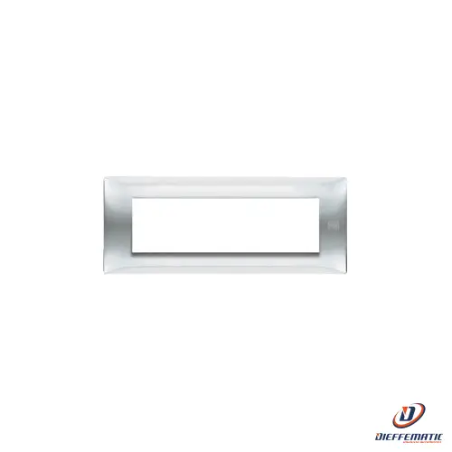 Urmet Placca 7 Moduli, Flexa, Tecnopolimero, Inox Lucido 11807.Il Originale