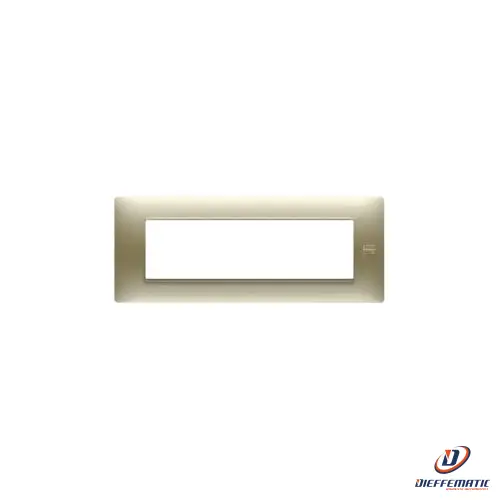 Urmet Placca 7 Moduli, Flexa, Tecnopolimero, Oro Satinato 11807.Os Originale