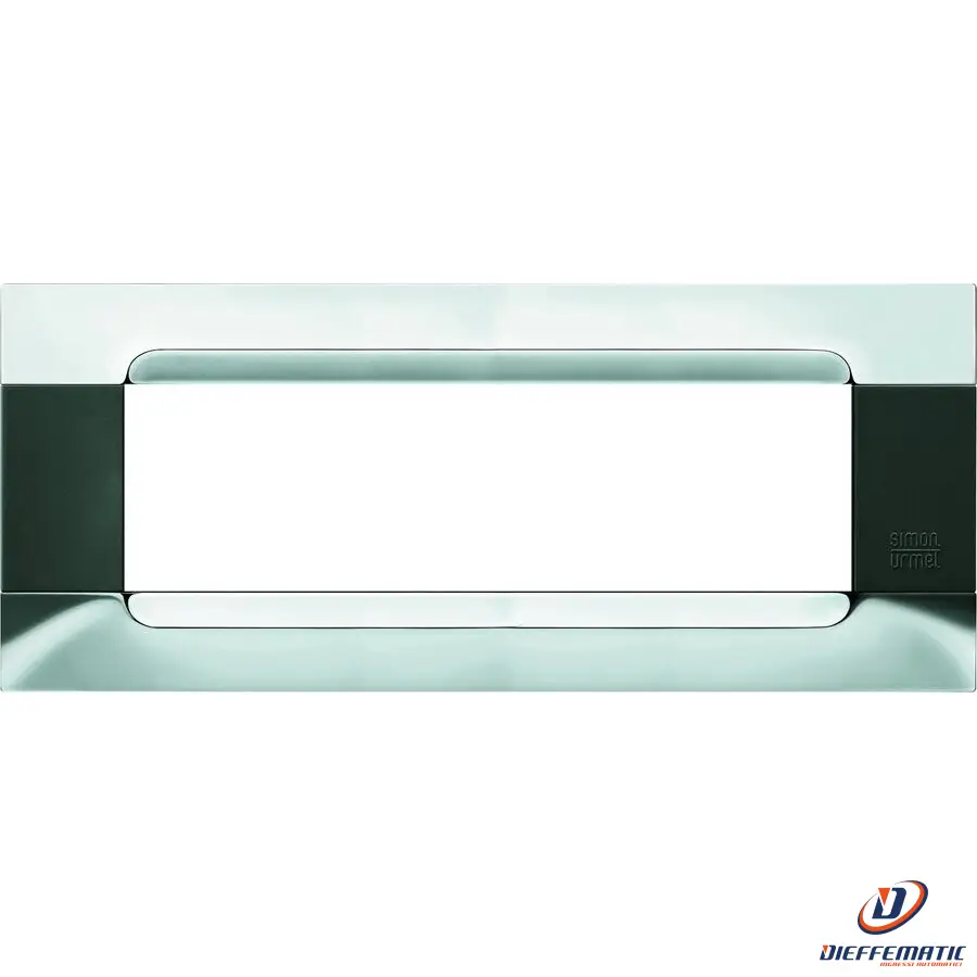 Urmet Placca 7 Moduli, KĂ dra, Serie Antracite, Metallo, Nickel 10907.90 Garanzia