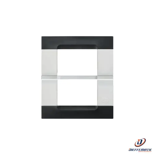 Urmet Placca Tecnopolimero Nero Auckland 3+3 Moduli 10823.B.04 Originale Nuovo