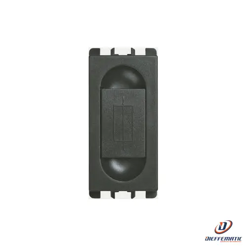 Urmet Portafusibile, 1 Modulo,1P 10A 250Vac Per Fusibili 5X20Mm, Antracite 10500