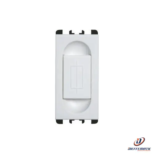 Urmet Portafusibile, 1 Modulo, 1P 10A 250Vac Per Fusibili 5X20Mm, Bianco 10500.B