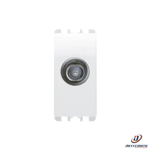 Urmet Presa Diretta Sat Femmina, 1 Modulo, Bianco Ghiaccio 10407Bg Originale