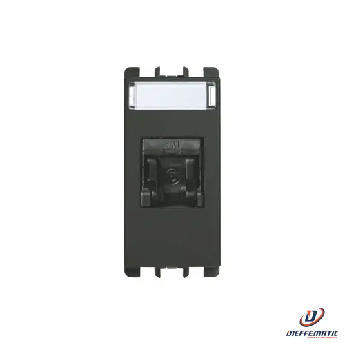 Urmet Presa Rj45 Cat.5E Utp 1 Modulo, (Eia T568A/B), Nea, Antracite 10445E Nuovo