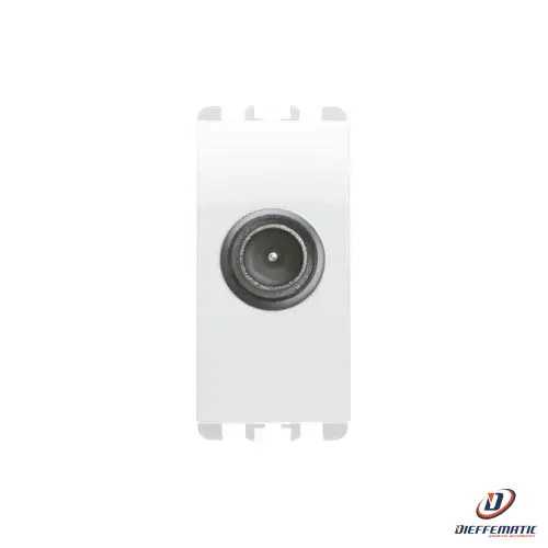 Urmet Presa Tv Passante Maschio, 1 Modulo, 18 Db, Bianco Ghiaccio 10418Bg Nuovo
