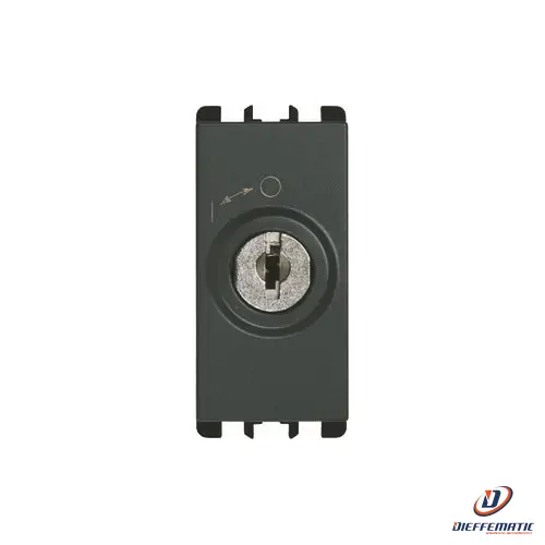 Urmet Pulsante 2P Chiavi Uguali 1 Modulo Antracite 10149 Installazione Civile