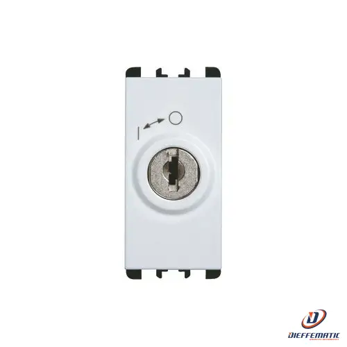 Urmet Pulsante 2P Chiavi Uguali 1 Modulo Bianco 10149.B Installazione Civile