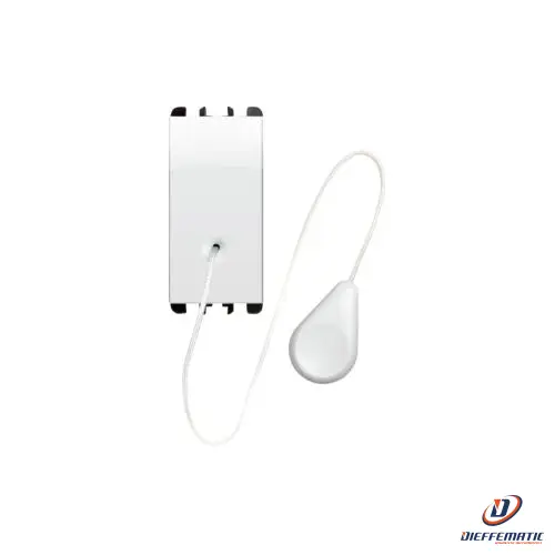 Urmet Pulsante A Tirante, 1 Modulo, 1P No 10A, Bianco Ghiaccio 10118Bg Originale