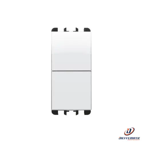Urmet Pulsanti Indipendenti 1 Modulo, 1P No + 1O Np 10A, Bianco Ghiaccio 10138Bg