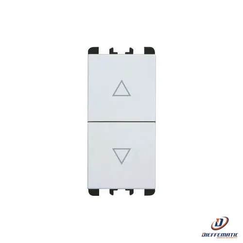 Urmet Pulsanti Interbloccati, 1 Modulo, 1P No + 1P No 10A, Bianco 10139.B Nuovo