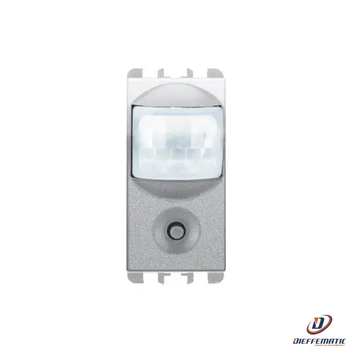 Urmet Sensore Ir Con Simulatore Presenza, 1 Modulo, 230Vac 6A, Alluminio 10127Al