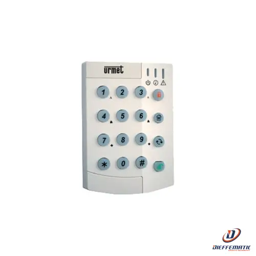 Urmet Tastiera Di Comando A Led Per Centrali Wireless, 1051 E Zeno Pro 1051/025