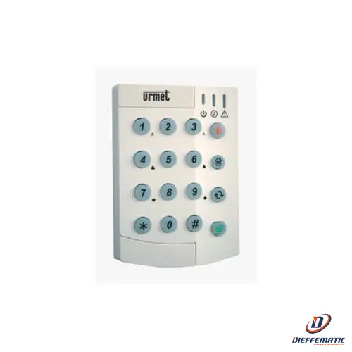 Urmet Tastiera Di Comando A Led Per Centrali Wireless, 1059 1059/025 Sicurezza