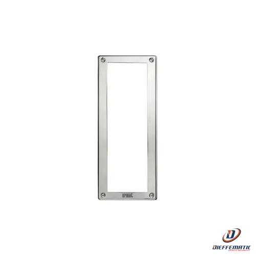 Urmet Telaio Portamoduli Con Cornice, Sinthesi Steel, 1 Fila 3 Moduli 1158/63