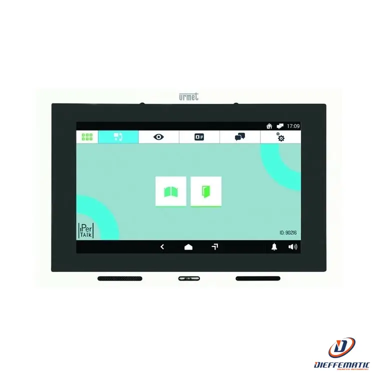 Urmet Videocitofono Max 7" Touchscreen Sistema Ipertalk Standard Ip/Sip 1375/825