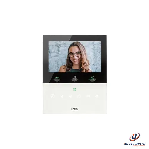 Urmet Videocitofono Vivavoce Con Wi-Fi Vog5W, Bianco, Display 5", 2Voice 1760/16