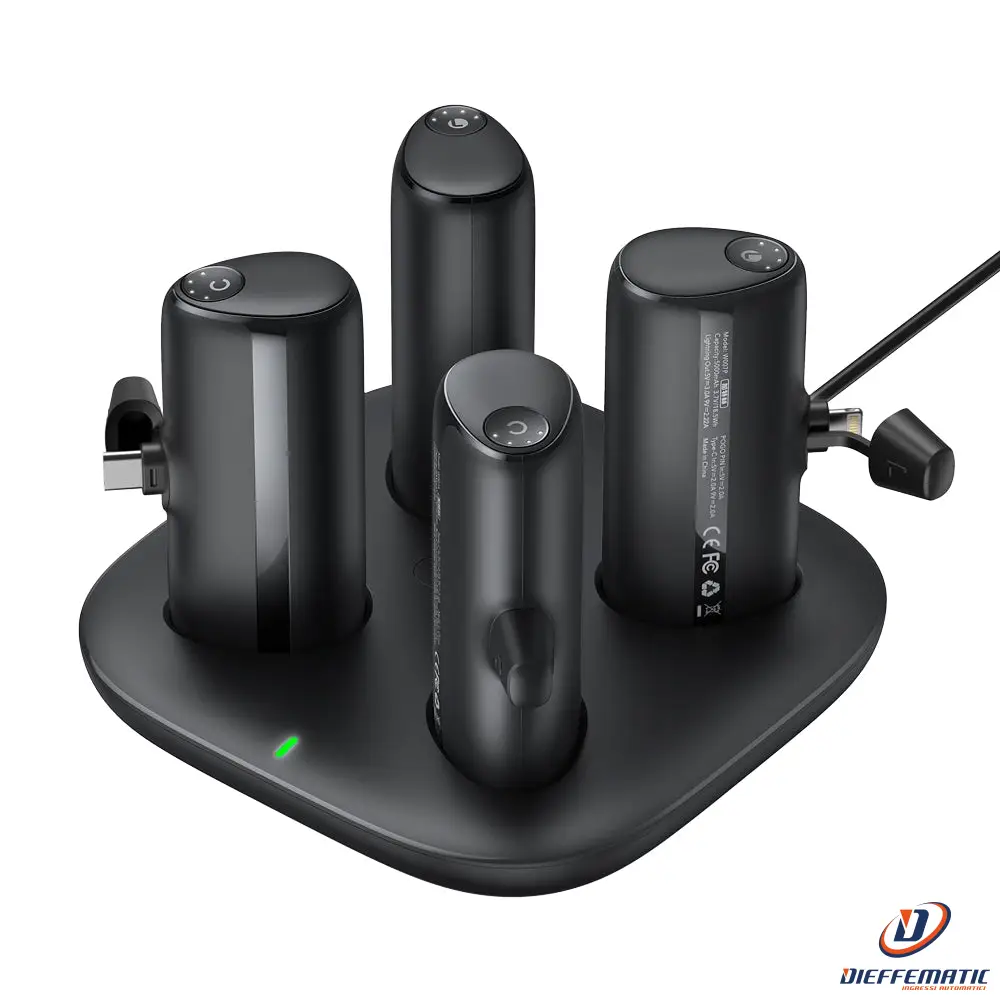 Veger VG-W007 4 power bank con base di ricarica