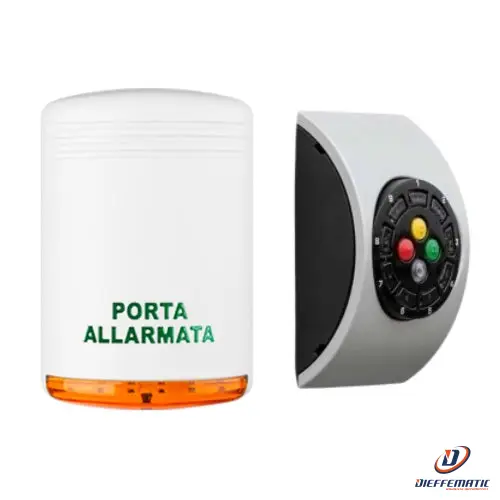 Venitem 20.200.932 Kit Sirena Hola Uecp Bianco Opaco / Arancio + Tastiera Onda W