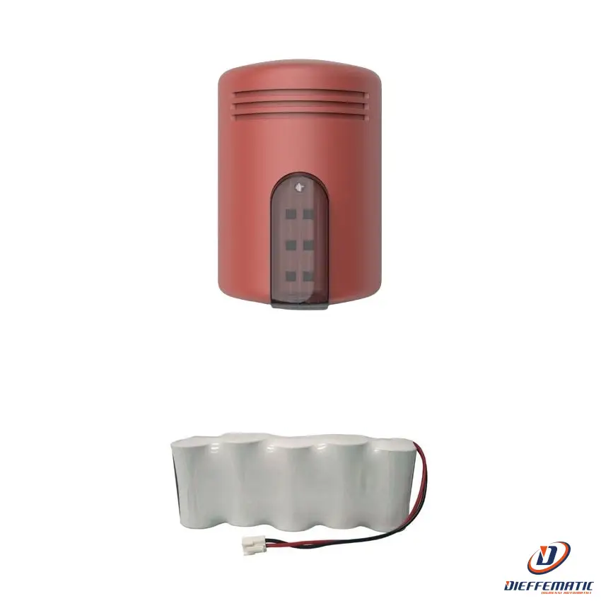 Venitem 20.202.557 Kit Sirena Doge As1 Rosso Mattone / Fumè + Tba7,5V Sicurezza