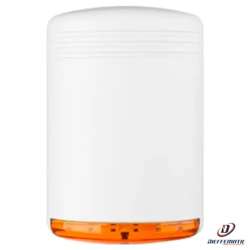 Venitem Hola Lsp Bianco Opaco / Arancio 20.200.895 Sirena Da Esterno Sicurezza