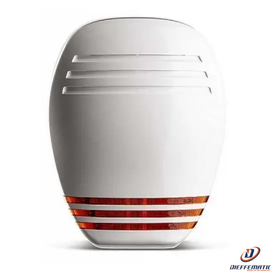Venitem Marina Ls Bianco Opaco / Arancio 20.202.805 Sirena Da Esterno Sicurezza