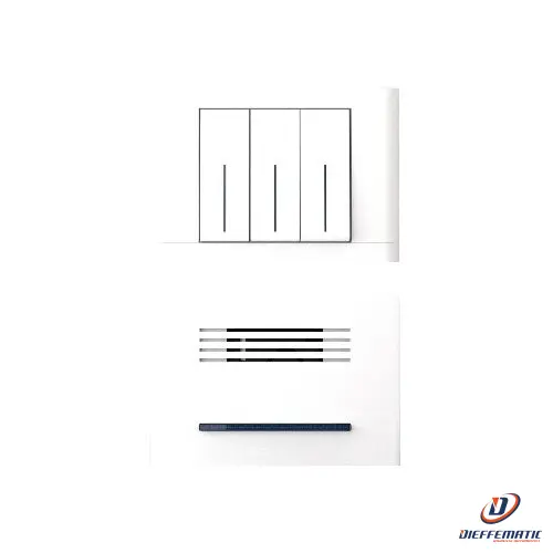 Venitem Mini Giudecca L Bianco Opaco 20.203.701 Sirena Da Interno 2Pz Sicurezza