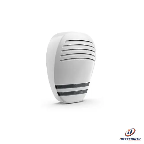Venitem Mini Marina L Bianco Opaco / Fumè 20.203.605 Sirena Da Interno Sicurezza