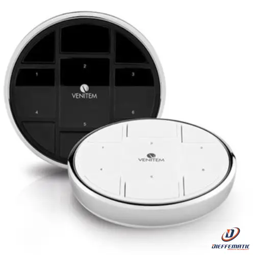 Venitem Vela Tondo 6 Nero 25.100.405 Radiocomando 433 Mhz Antintrusione Garanzia
