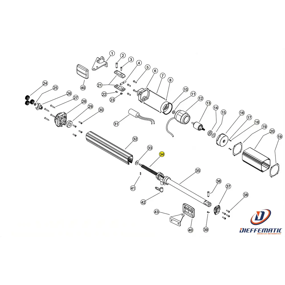 Vr001 Vite Rullata Corsa 400 Linear 11 Vh 230V Ricambio