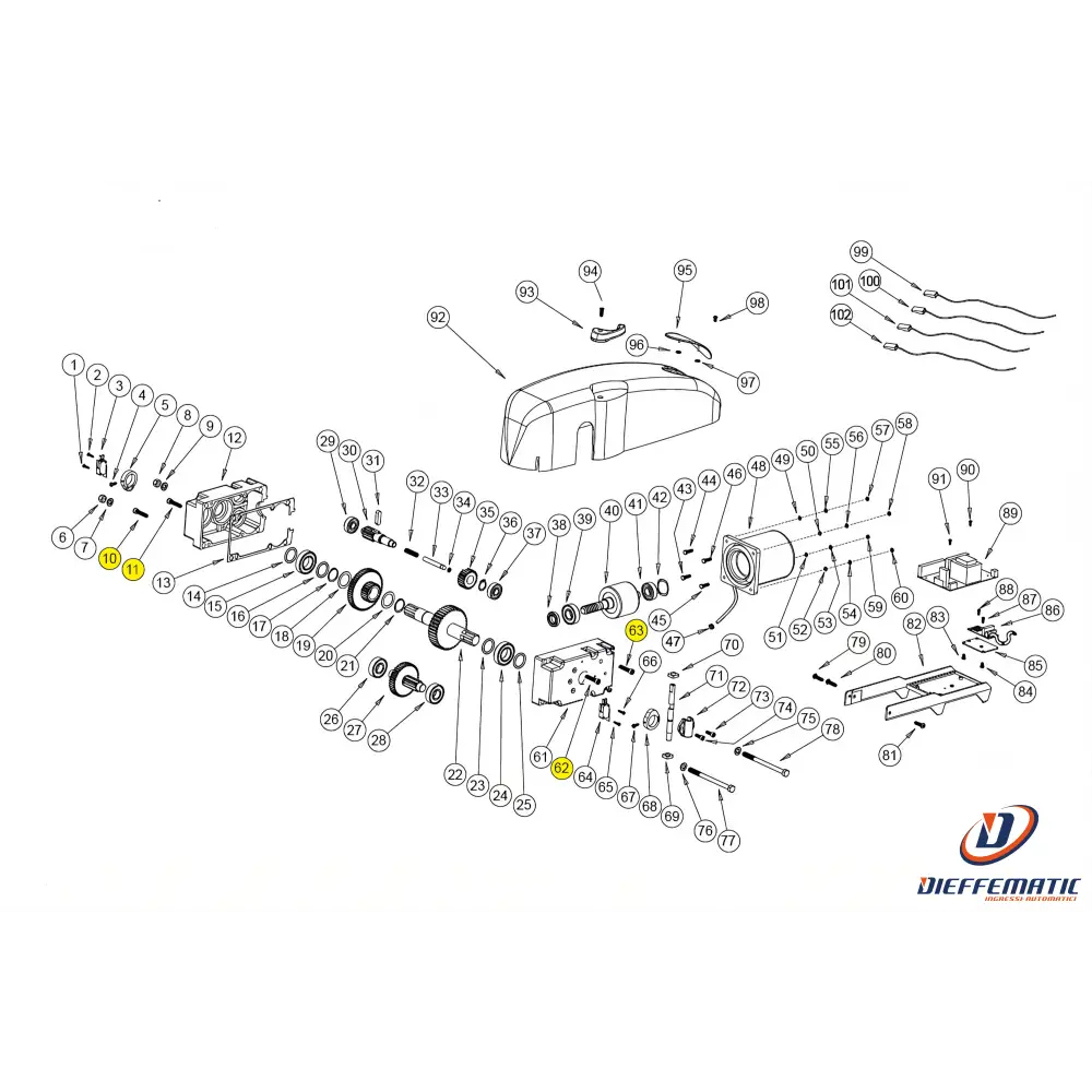 Vt092 Vite Autofilettante Tcei M6,3X38 Basic Bazer Ricambio